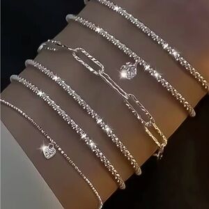 Elegant Silver Bracelet Set